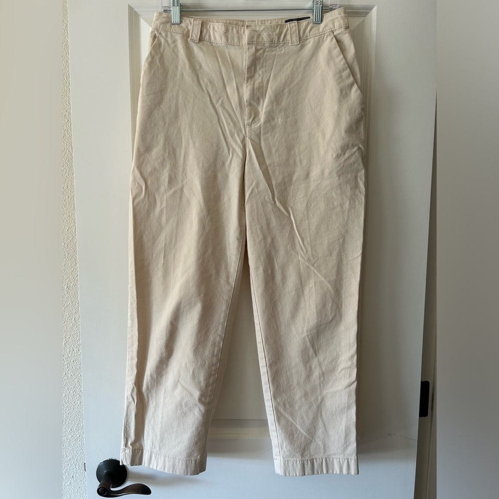 NWOT Gap Cream Mid-Rise Pants Size 6 - Picture 5 of 6
